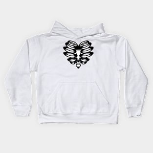 Rib Cage Heart Kids Hoodie